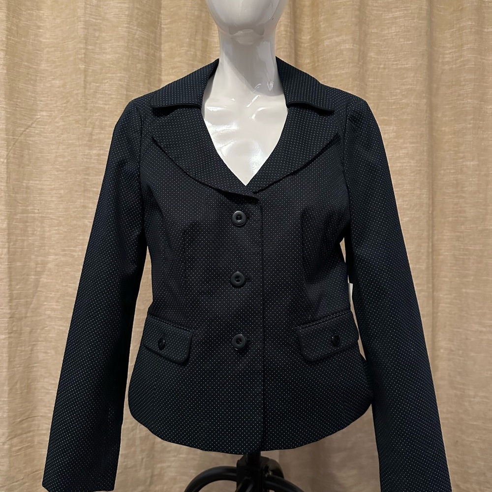 NWT Black & White Dot Blazer Jacket by Semantiks from Nordstrom - Size 8
